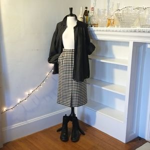 80's High Waisted Scottish Wool Skirt